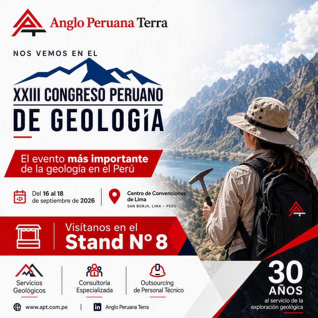 Promoción al congreso de geología